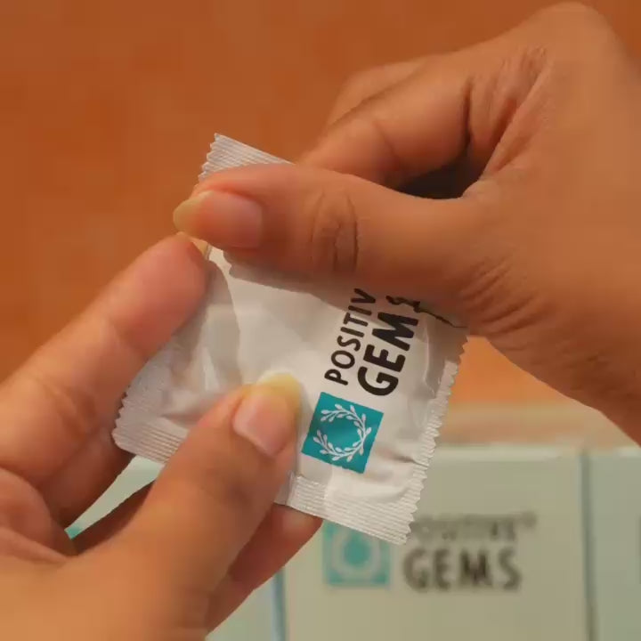 PositiveGems Strawberry Clear Condoms